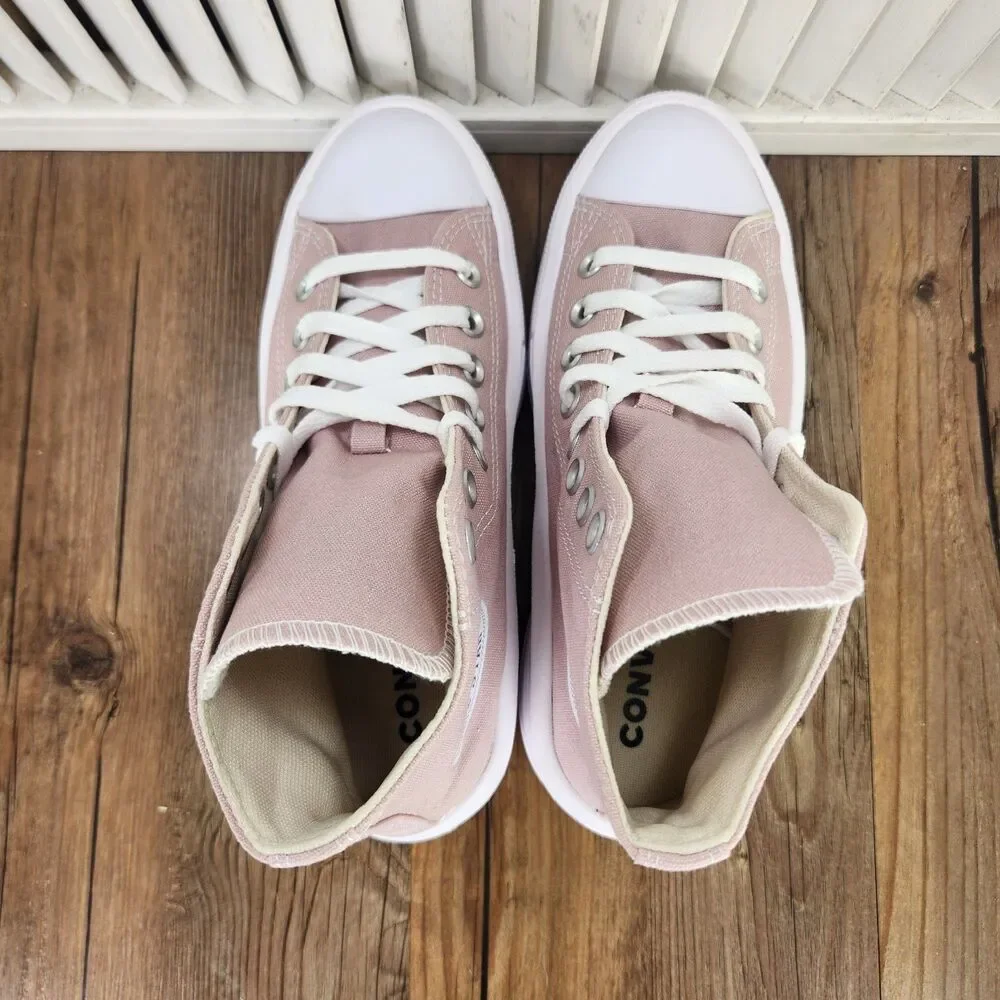 Converse CTAS Move Hi Womens 7 Stone Mauve Purple Canvas Platform Sneakers Shoes - Picture 7 of 11